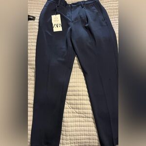 Zara Dark Blue Men's Dress Pants